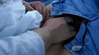 Pulcino in donne vecchie porche modo anime ha sesso con un motociclista